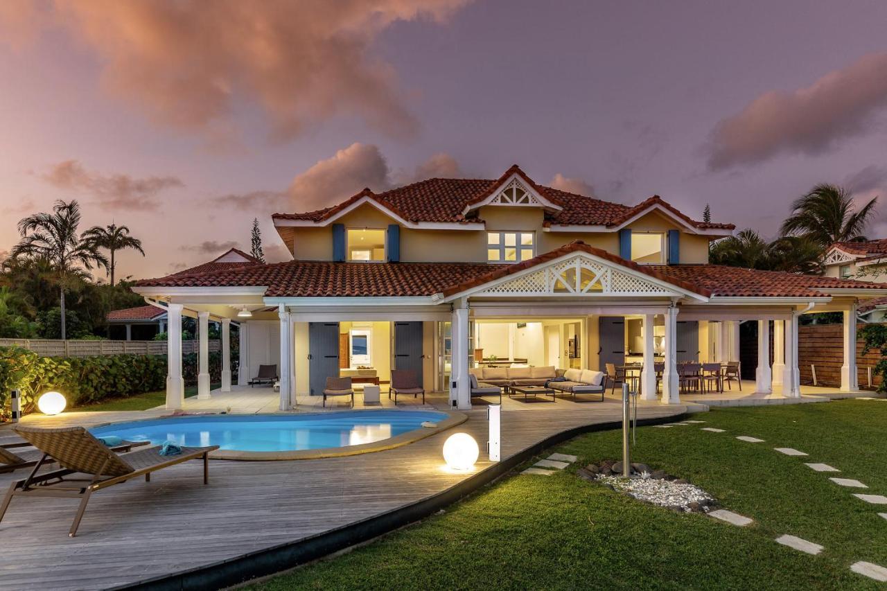 Villa Marine 5 Etoiles Sur La Plage Du Lagon A Deux Pas Du Golf سانت فرانسوا المظهر الخارجي الصورة